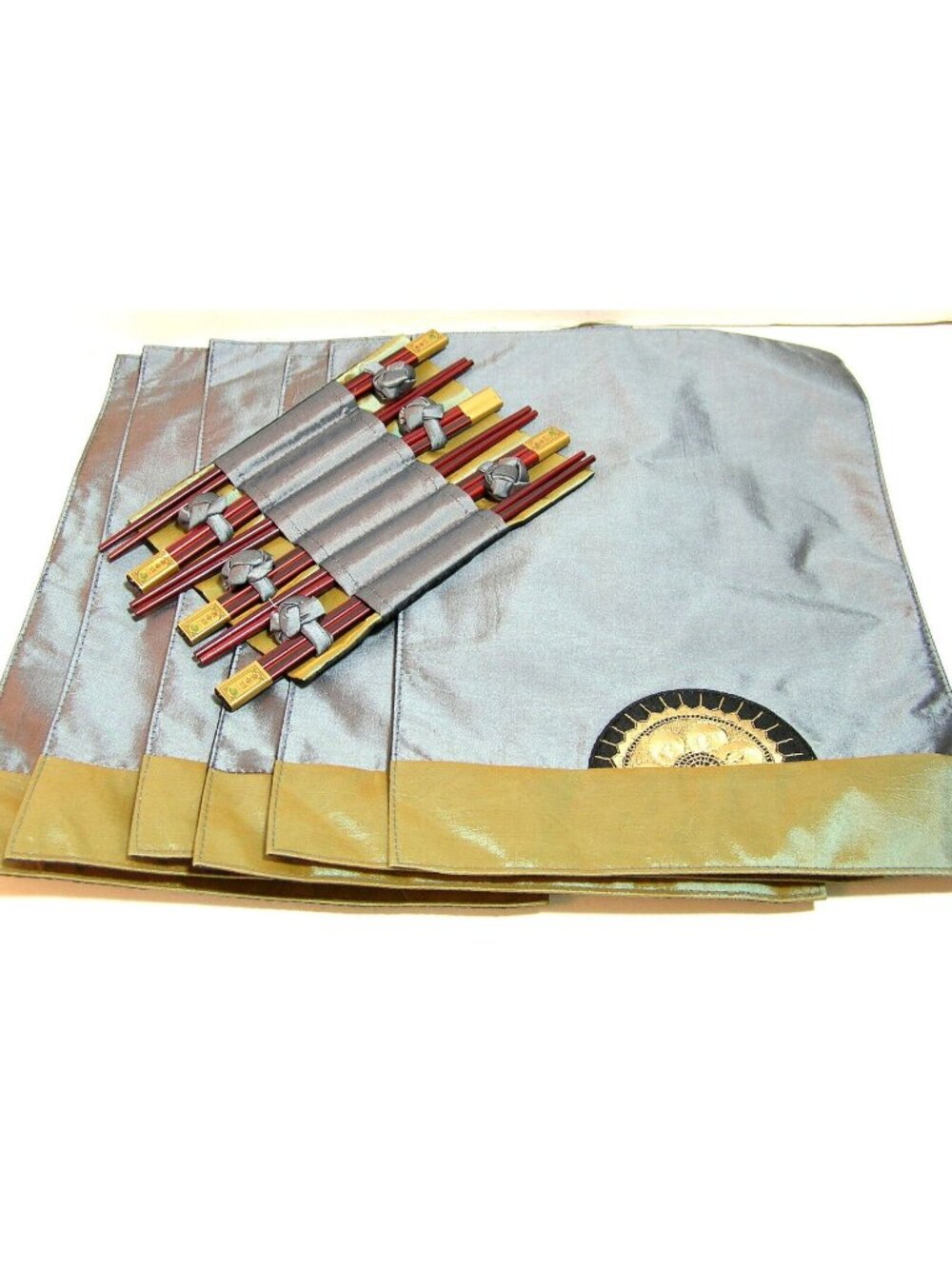 Oriental Placemats And Chopsticks Set Of Six